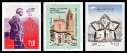 [Q] Italia / Italy 2014-2018: 3 Val. Geologia E Terremoti / Geology And Earthquakes, 3 Stamps ** - Autres & Non Classés