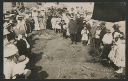 RIVA BELLA Fête Du 15 Août 1911 Carte Photo L. Le Pennetier Jeu Avec Des Marguerites Lire Suite - Riva Bella