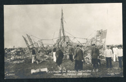 Ansichtskarte Katastrophe Des Marine Luftschiff L II Am 17.10.1913 - Luchtschepen