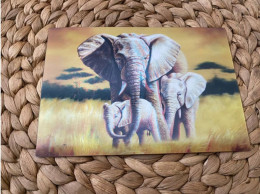 Tiere Animals Lenticular 3D Postkarte Postcard - Elephants