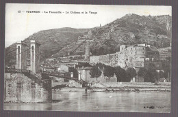 Tournon, La Passerelle, Le Chateau, La Vierge (A17p34) - Tournon