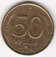 Russie 50 Roubles 1993 Saint Pétersbourg , En Bronze Aluminium, Y# 329.1 - Russia