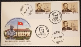 FDC Viet Nam Vietnam With Perf, Imperf & Specimen Stamps 2022: Birth Bicentenary Of Scientist Louis Pasteur (Ms1171) - Viêt-Nam