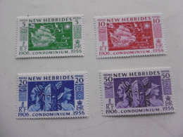 NOUVELLES HEBRIDES     P171/174 * *   CINQUANTENAIRE DU CONDOMINIUM - Unused Stamps