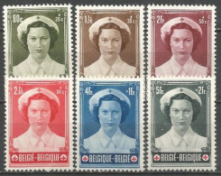 Belgique - Princesse Joséphine-Charlotte - Croix-Rouge - N°912 à 917 * - Neufs