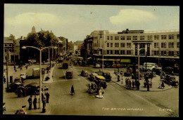 Ref 1645 - C. 1960's Postcard - Cars Buses & Shops - The Bridge Walsall - Staffordshire - Otros & Sin Clasificación