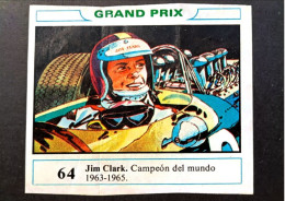 LEGENDARY JIM CLARK DUNKIN BUBBLE GUM CARD SPAIN 1970 - Chicle Rookie Kaugummi - Altri & Non Classificati