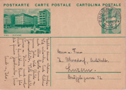 Intero Postale 10c Figurato BIEL  -  BIEN  Con Annullo Meccanico - Lettres & Documents