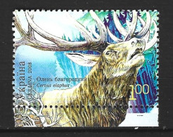 UKRAINE. Timbre Issu Du BF 59 De 2008. Cerf. - Andere & Zonder Classificatie