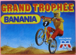 CARTE BANANIA GRAND TROPHEE VELOCROSS MOTOBECANE - 2 SCANS-13 - Publicité