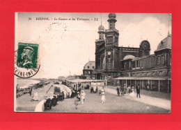 F 21542 DIEPPE Le Casino Et Les Terrasses  ( Beau Plan   1923 )   ( 2 Scans) ( 76) - Dieppe