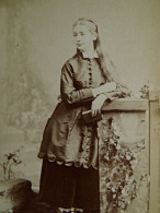 Photo CDV Le Jeune à Paris  Jeune Fille (Louise Baudene Née Doney) Livre à La Main  Sec. Emp. CA 1865 - L679B - Ancianas (antes De 1900)