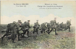 Charge Des Canadiens De Montréal Guerre 14-15 Région Du Nord.  Ed. Courcier - Oorlog 1914-18