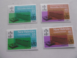 NOUVELLES HEBRIDES     P245/246 ET 247/248 * *    INAUGURATION DU SIEGE DE L O M S - Unused Stamps