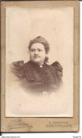 Photo Originale Format Carte De Visite - Portrait Femme - Par Photographe J. Jean  - Montpellier - Persone Anonimi