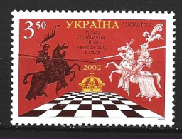 UKRAINE. N°452 De 2002. Echecs. - Schlangen