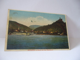 BRAUBACH A RHEIN MIT DER MARKSBURG ALLEMAGNE RHENANIE PALATINAT CPA1925 - Braubach