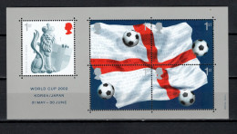 UK England, Great Britain 2002 Football Soccer World Cup S/s MNH - 2002 – Südkorea / Japan