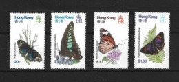 TIMBRES SERIE PAPILLON ANNEE 1979 NEUF** N° 380- 383 SYTANLEY GIBBONS - Verzamelingen & Reeksen