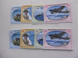 NOUVELLES HEBRIDES     P257/260 ET 261264  * *    BATAILLES DU PACIFIQUE - Unused Stamps