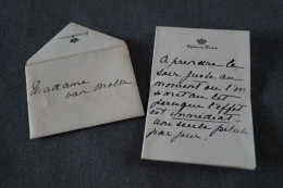 Courrier Original Du Château De Laeken,Royauté - Royal Families