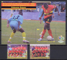 Angola 2006 Football Soccer World Cup Set Of 2 + S/s MNH - 2006 – Germania