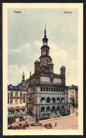 AK Posen, Rathaus Mit Denkmal  - Posen