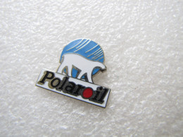 PIN'S   POLAROIL   OURS BLANC     Email Grand Feu - Tiere