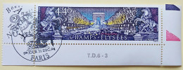 - N° 2918. Timbre En Coin De Feuille. Avenue Des Champs-Elysées. Oblitéré Premier Jour - - Used Stamps