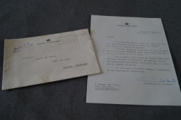 Courrier Original Du Palais Royal,service De La Reine Elisabeth 1955 - Famiglie Reali
