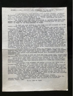 Tract Presse Clandestine Résistance Belge WWII WW2 'Lettre Ouverte à Richard Sack, Boulanger...' - Documenti