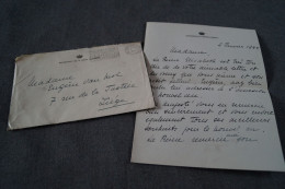 Courrier Original Du Palais Royal,1944,signé - Familles Royales