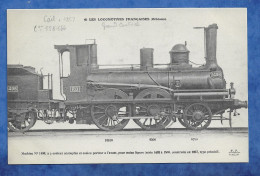 CPA ED FLEURY -  85 Les Locomotives Françaises ( Orléans ) Locomotive Machine N° 1498 à 2 Essieux Pour Train Léger 1857 - Equipment