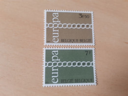 TIMBRES    BELGIQUE     ANNEE   1971    N  1578 / 1579     COTE  2,00  EUROS   NEUFS  LUXE** - Neufs