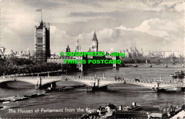 R537820 Houses Of Parliament From River. London. R. F. 41. Photographic Greeting - Autres & Non Classés