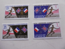 NOUVELLES HEBRIDES     P282/283 ET 284/285    * *    JEUX SPORTIFS DU PACIFIQUE SUD - Nuevos