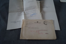 Courrier Original Du Palais Royal,1946 Avec Cachet De Cire - Königliche Familien