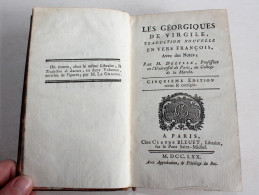 LES GEORGIQUES DE VIRGILE TRADUCTION EN VERS FRANCOIS De DELILLE 1770 En LATIN Et FRANCAIS, LIVRE XVIIIe SIECLE (2204.1) - 1701-1800