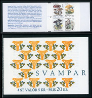 Sweden 1996 Mushrooms Cplt. Booklet  2190a MNH - Nuevos