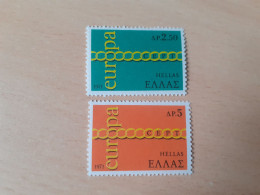 TIMBRES    GRECE     ANNEE   1971    N  1052  /  1053     COTE  6,00  EUROS   NEUFS  LUXE** - Ungebraucht