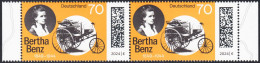 !a! GERMANY 2024 Mi. 3829 MNH Horiz.PAIR W/ Right/left Margins (c) - Cäcilie Berta Benz, German Automobile Pioneer - Unused Stamps