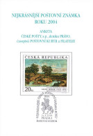 Commemorative Sheet Czech Republic 2004 Best Czech Stamp Poll - A. Bubak - Autres & Non Classés