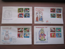 4 X FDC - Ersttagsbrief - Bund - Märchen - 1961, 1964, 1965, 1967 - Briefe U. Dokumente