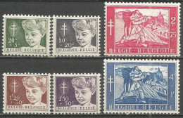 Belgique - Antituberculeux - Tableau "L'aveugle Et Le Paralytique" De Anto Conte - N°955 à 960 * - Unused Stamps