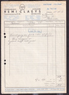 DDGG 086 - VELO/RIJWIEL - ZEDELGEM " Superia" Werhuizen Remi Claeys - Faktuur 1950 (Fiskale Zegel) + Kredietnota - Verkehr & Transport