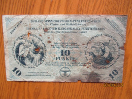 GERMANY WW II OSTLAND ESTONIA 10 PUNKTE WITHOUT No. - Segunda Guerra Mundial