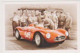 MASERATI A6 GCS 1955 - CARTE POSTALE 10X15 CM NEUF - Voitures De Tourisme