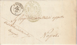 Italy. A204. Brindisi. 1869. Annullo Doppio Cerchio BRINDISI, Su Franchigia Completa Di Testo - Poststempel