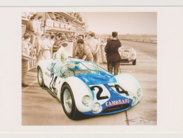 MASERATI TIPO 61 - LE MANS 1960 - CARTE POSTALE 10X15 CM NEUF - Voitures De Tourisme