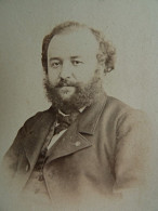 Photo CDV Thierry à Paris  Portrait Homme Barbu (Dédicace Dardenne De La Frougerie ?) Sec. Emp. CA 1865 - L679B - Anciennes (Av. 1900)